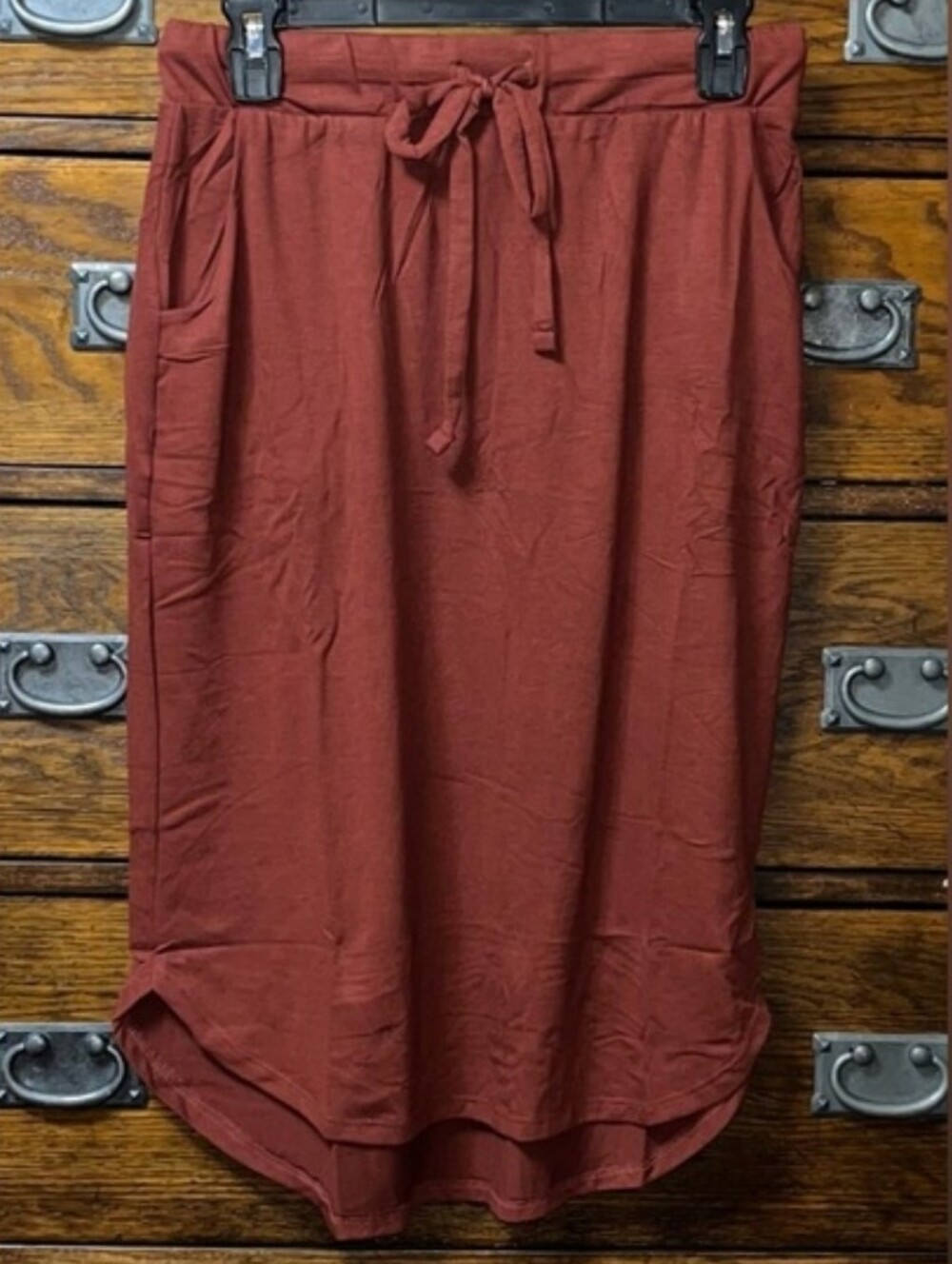Zenana Self Tie Tulip Hem Skirt Size M NWOT - Picture 5 of 6